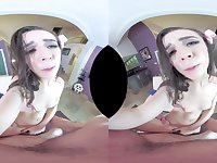 VRHUSH Fucking the petite babysitter Ariel Grace